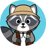 Remi, the SnapTrail raccoon mascot